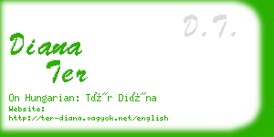 diana ter business card